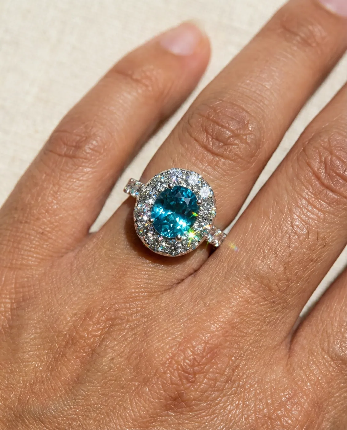 Lifestyle AI jewelry photography example