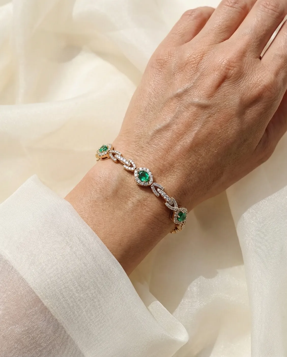 Lifestyle AI jewelry photography example