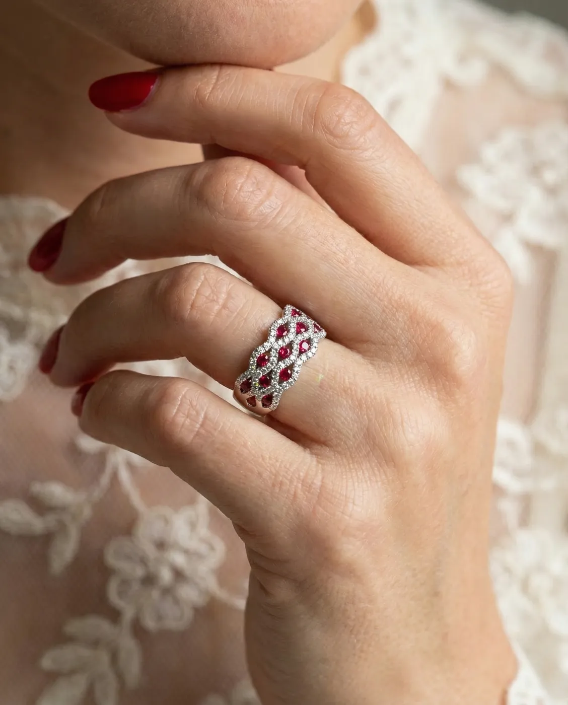 Lifestyle AI jewelry photography example